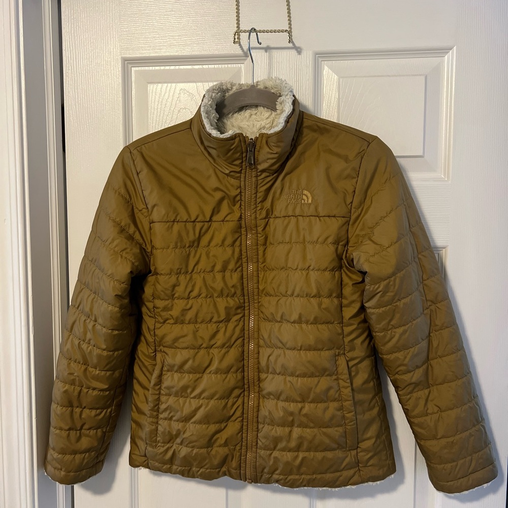 ❄️⛄️Girls The North Face Reversible Jacket Sz L
